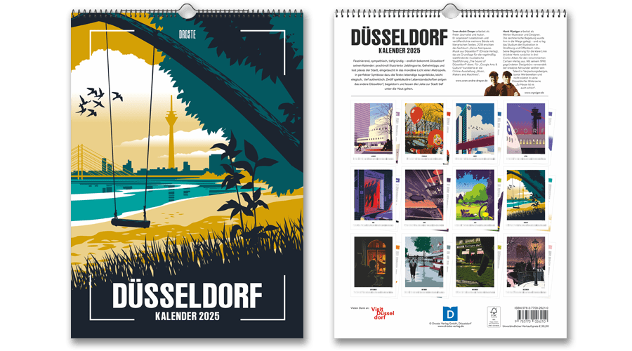DÜSSELDORF KALENDER 2025 - Zu Hause ist es auch schön