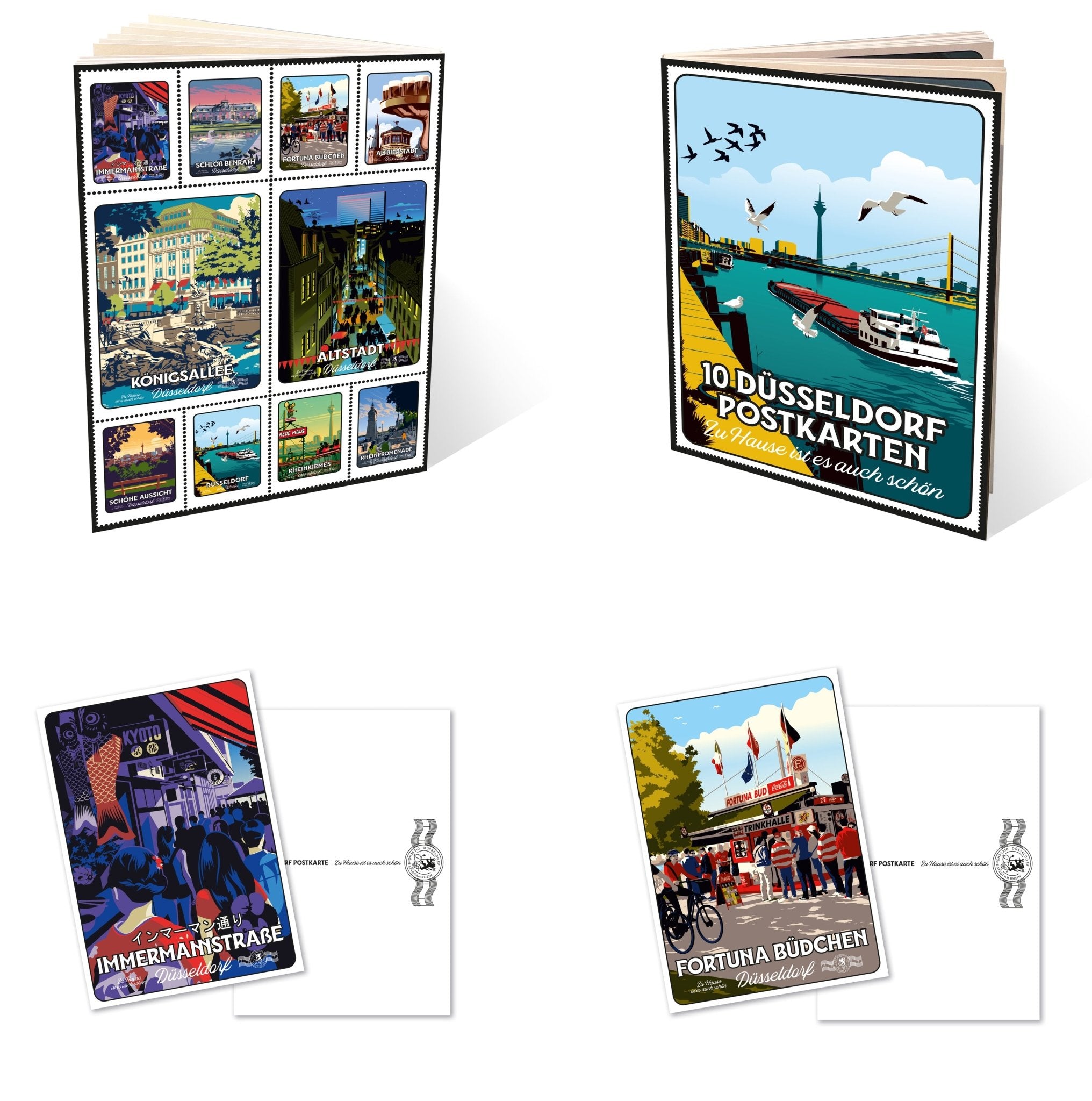 Postkartenbuch Düsseldorf - Zu Hause ist es auch schön
