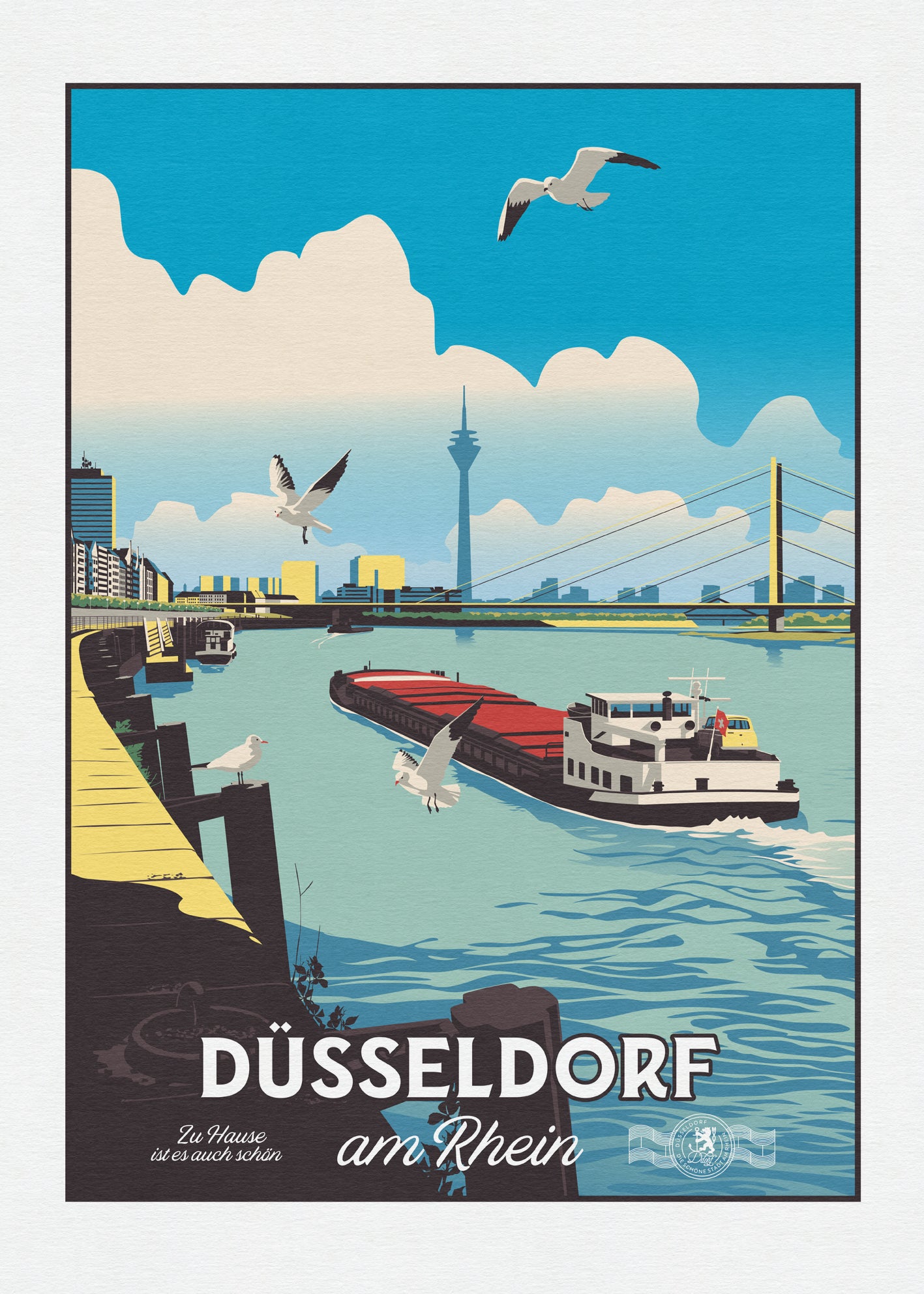 Düsseldorf am Rhein oder Rheinliebe - Zu Hause ist es auch schön
