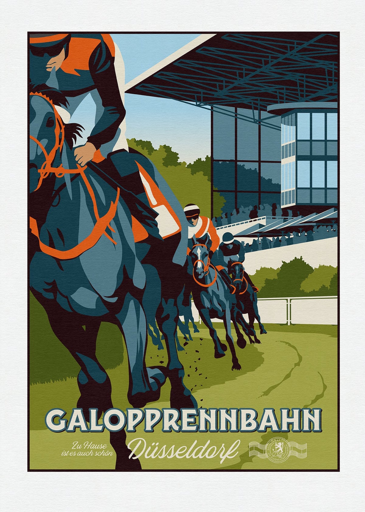 Galopprennbahn - Zu Hause ist es auch schön