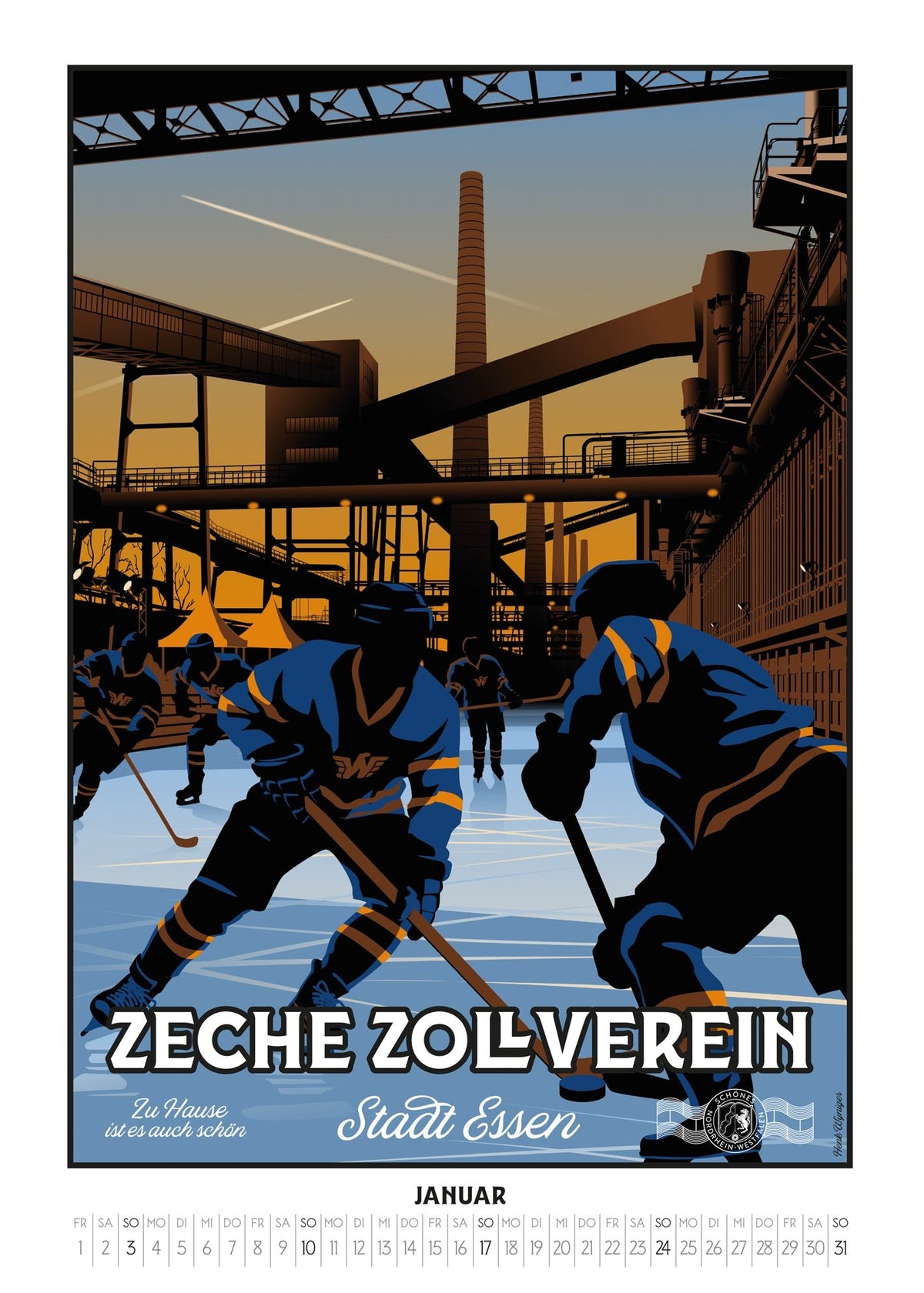 Metropole Ruhr Kalender 2027 - Zu Hause ist es auch schön