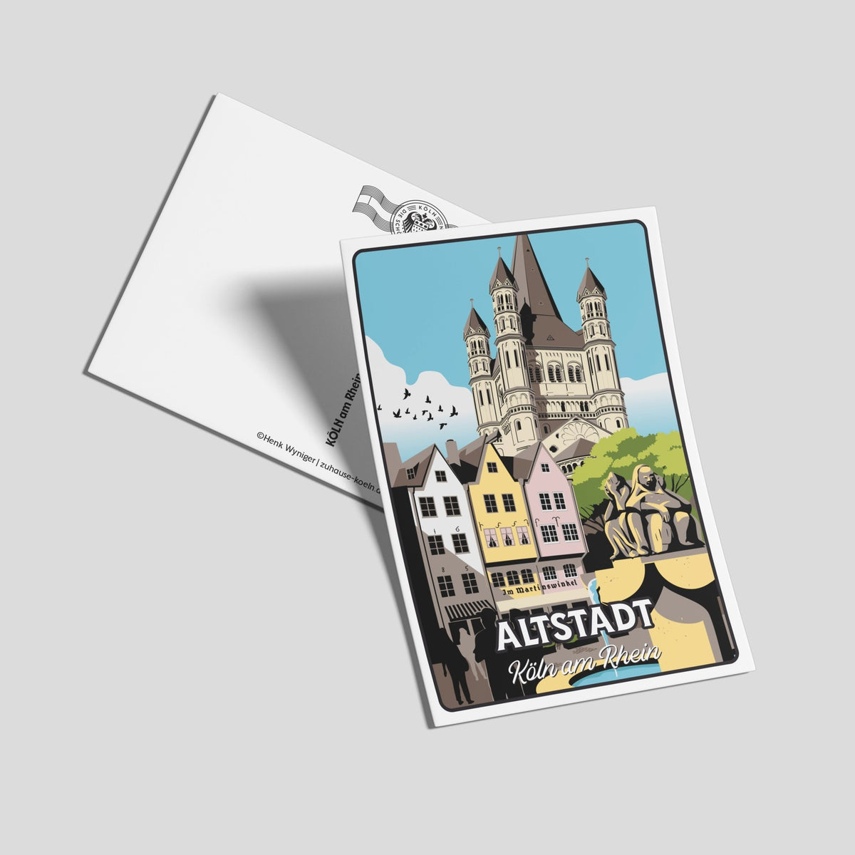 Postkarte Altstadt - Zu Hause ist es auch schön