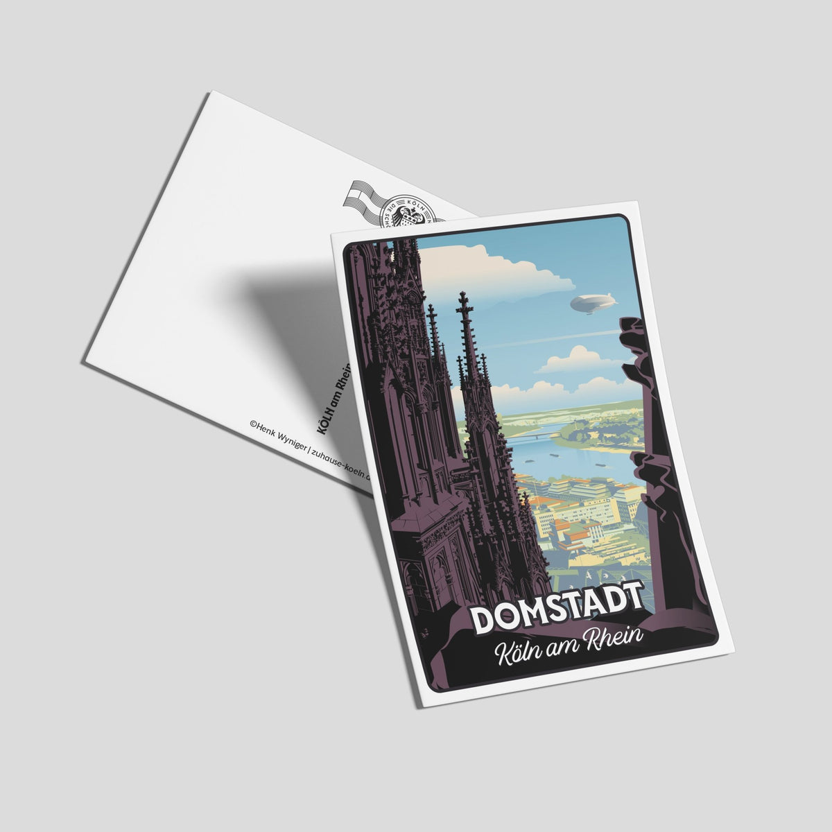 Postkarte Domstadt - Zu Hause ist es auch schön