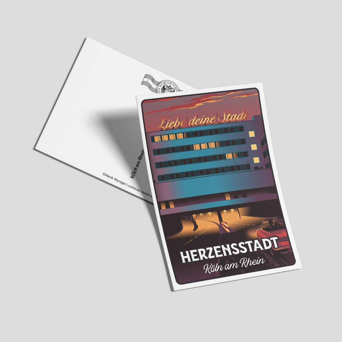 Postkarte Herzensstadt - Zu Hause ist es auch schön