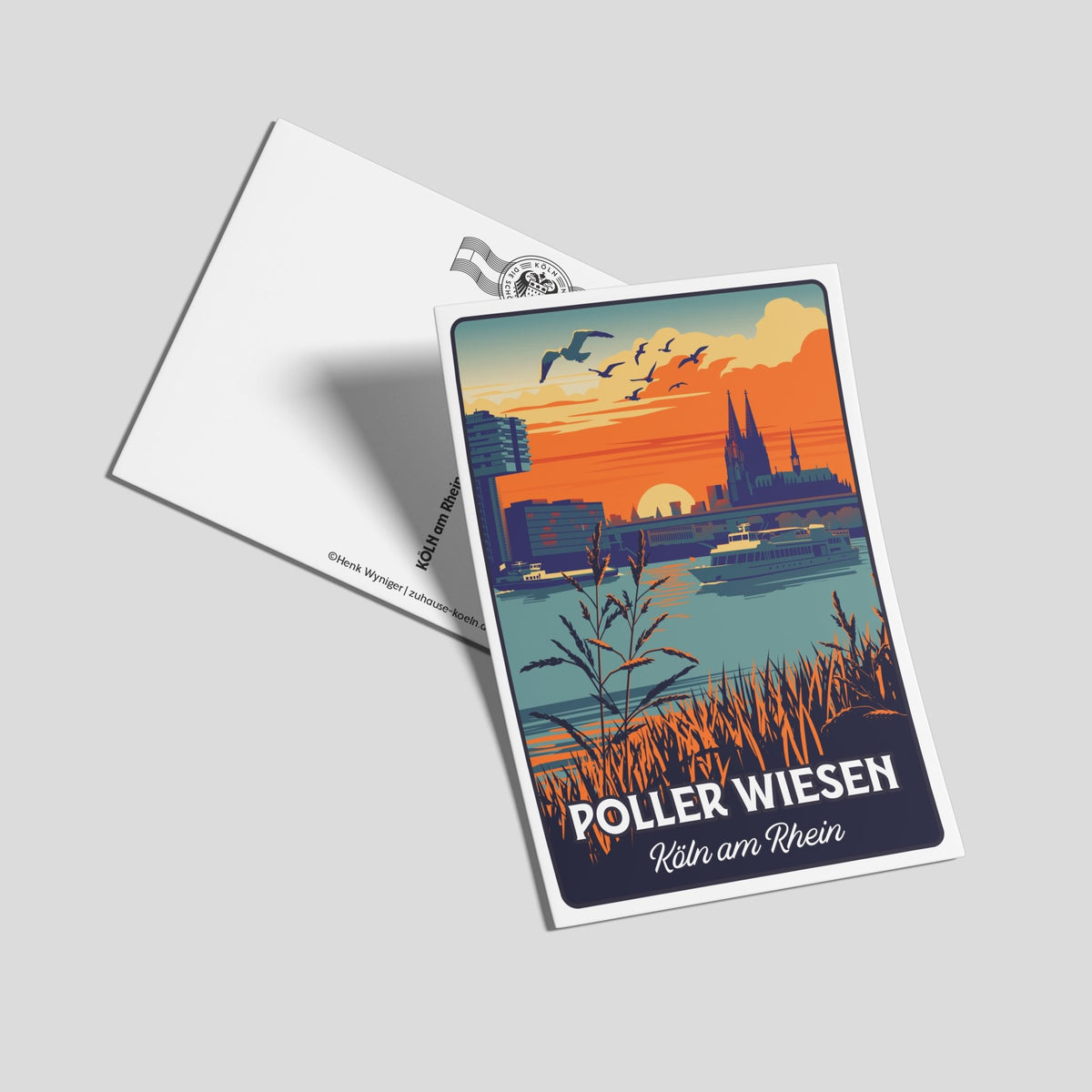 Postkarte Lovetown - Zu Hause ist es auch schön