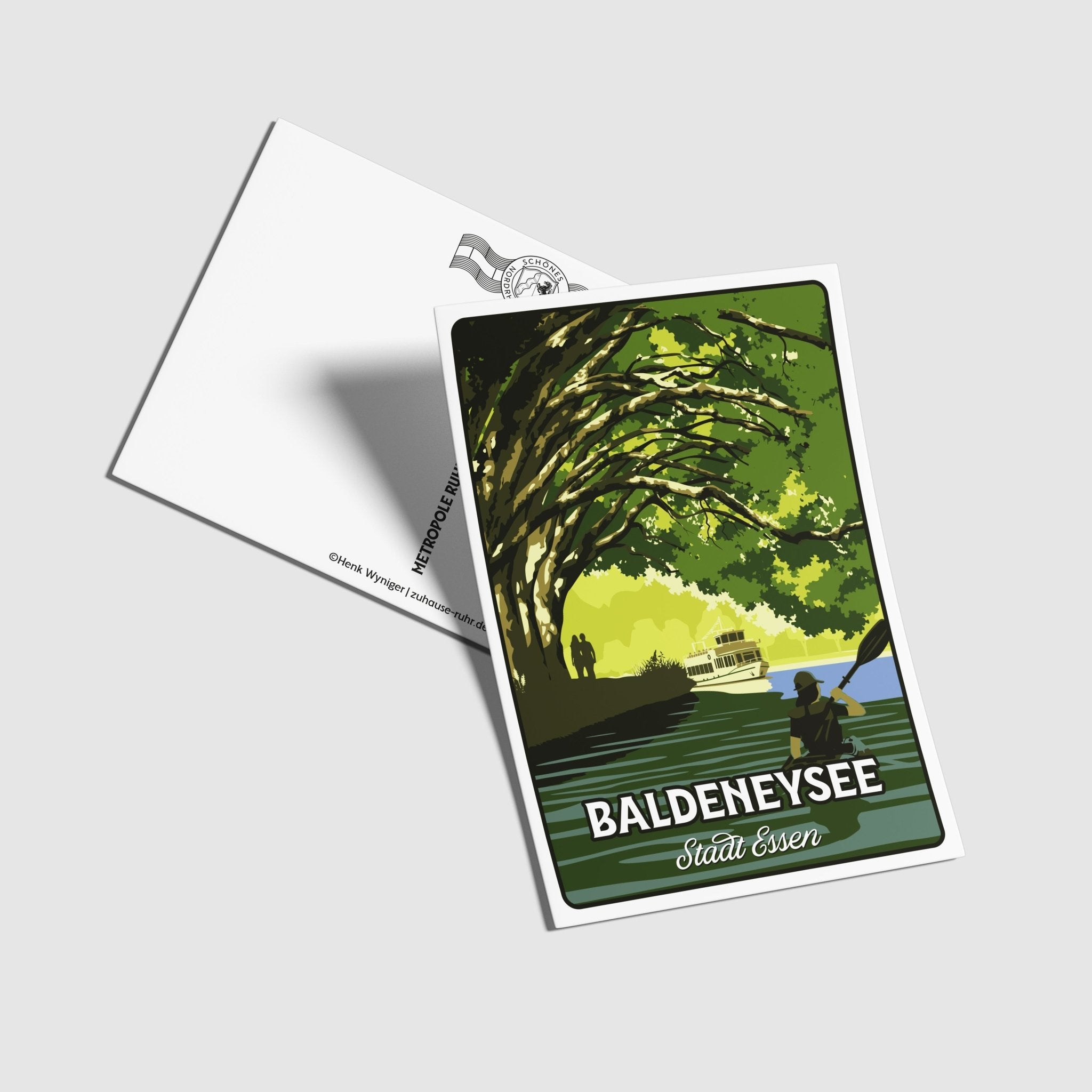 Postkarte Baldeneysee - Zu Hause ist es auch schön