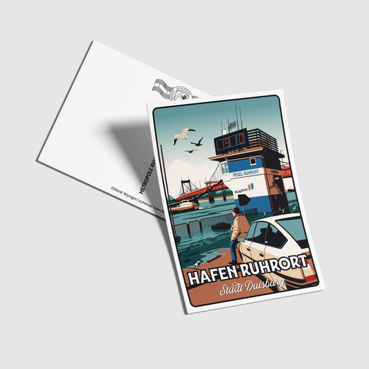 Postkarte Hafen Ruhrort