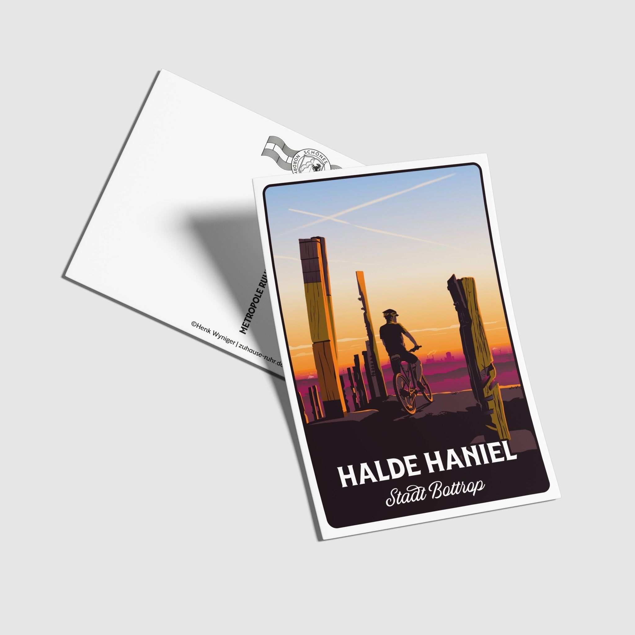 Postkarte Halde Haniel - Zu Hause ist es auch schön