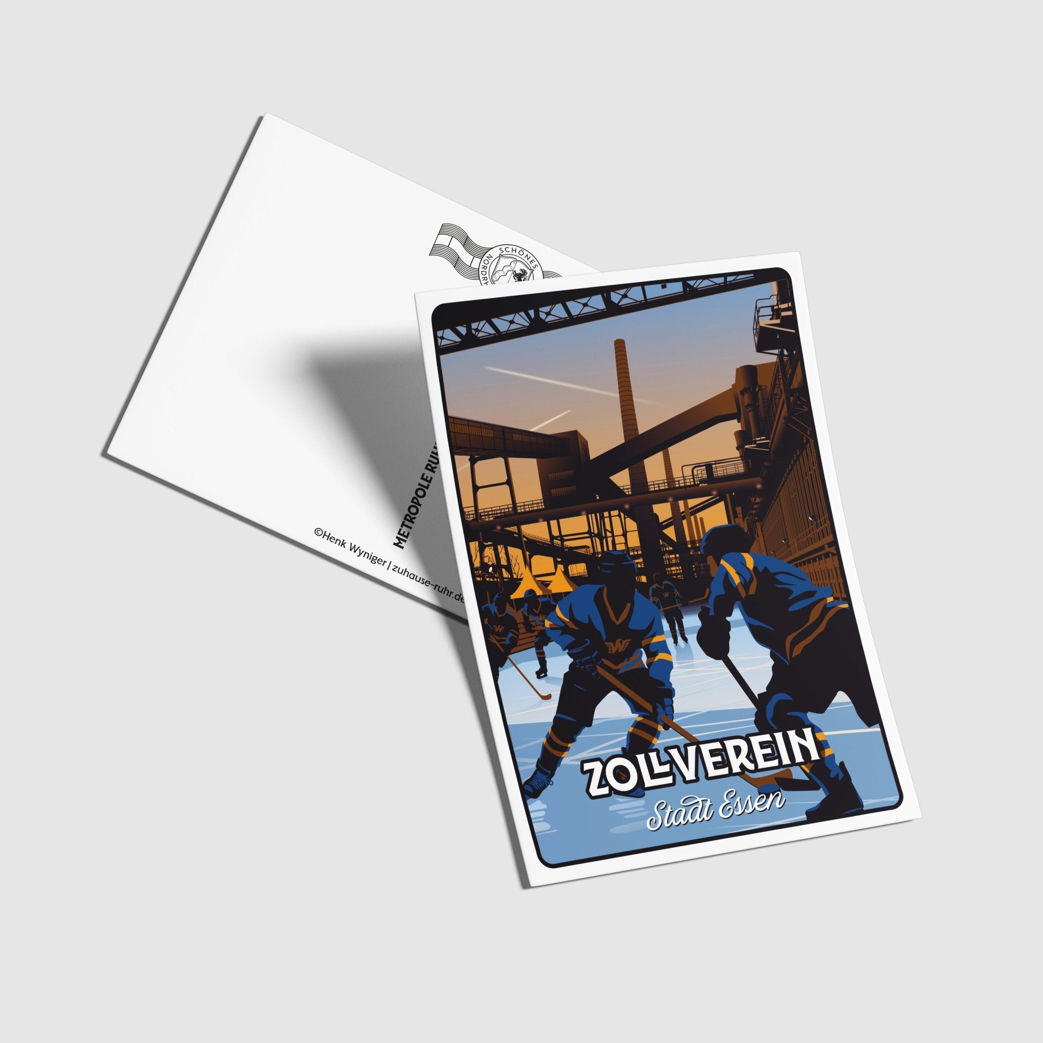 Postkarte Zeche Zollverein - Zu Hause ist es auch schön