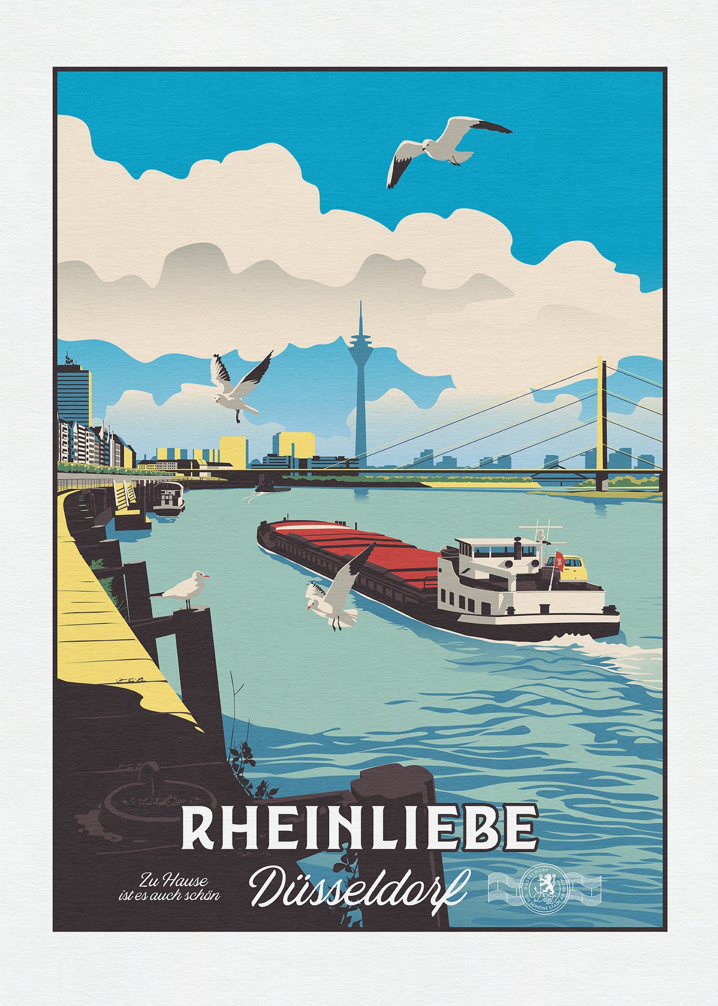 Düsseldorf am Rhein oder Rheinliebe - Zu Hause ist es auch schön