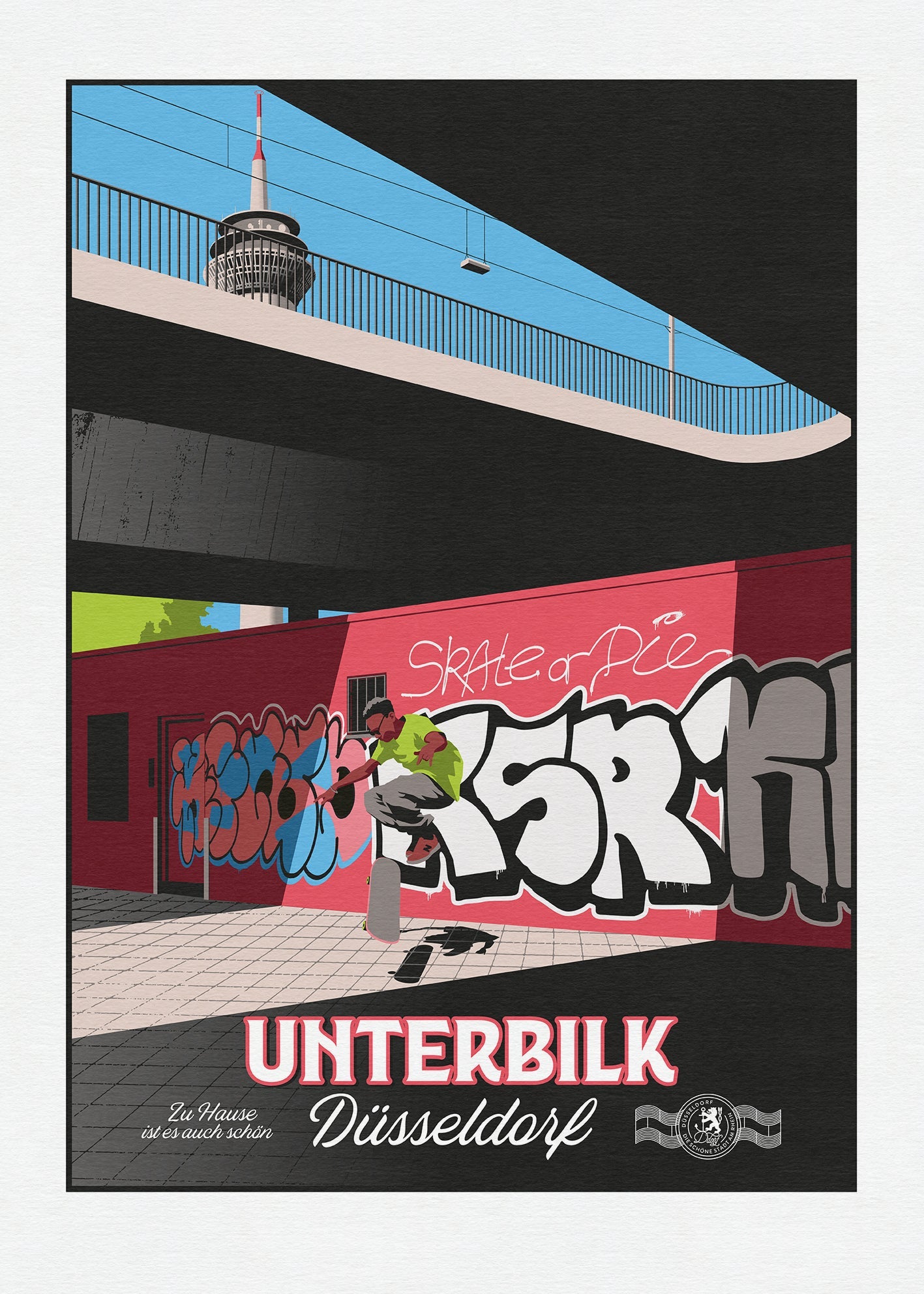 Unterbilk Kniebrücke - Zu Hause ist es auch schön